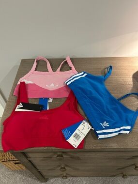3 Adidas Sports Bras BNWT Size L